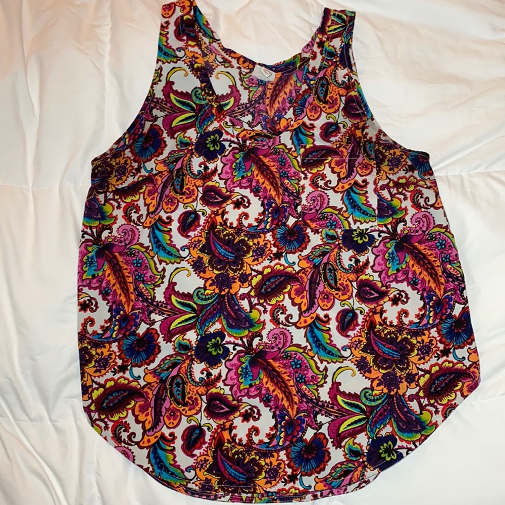 Merona XL floral tank with pocket